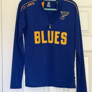 NHL St. Louis Blues Youth Pullover - Royal Blue & Yellow